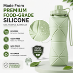 600ml Foldable Silicone Water Bottle