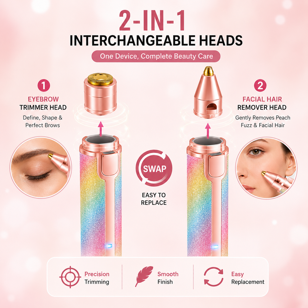2-in-1 Painless Electric Hair Remover & Trimmer