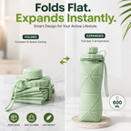 600ml Foldable Silicone Water Bottle