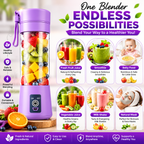Portable USB Rechargeable Mini Blender Bottle