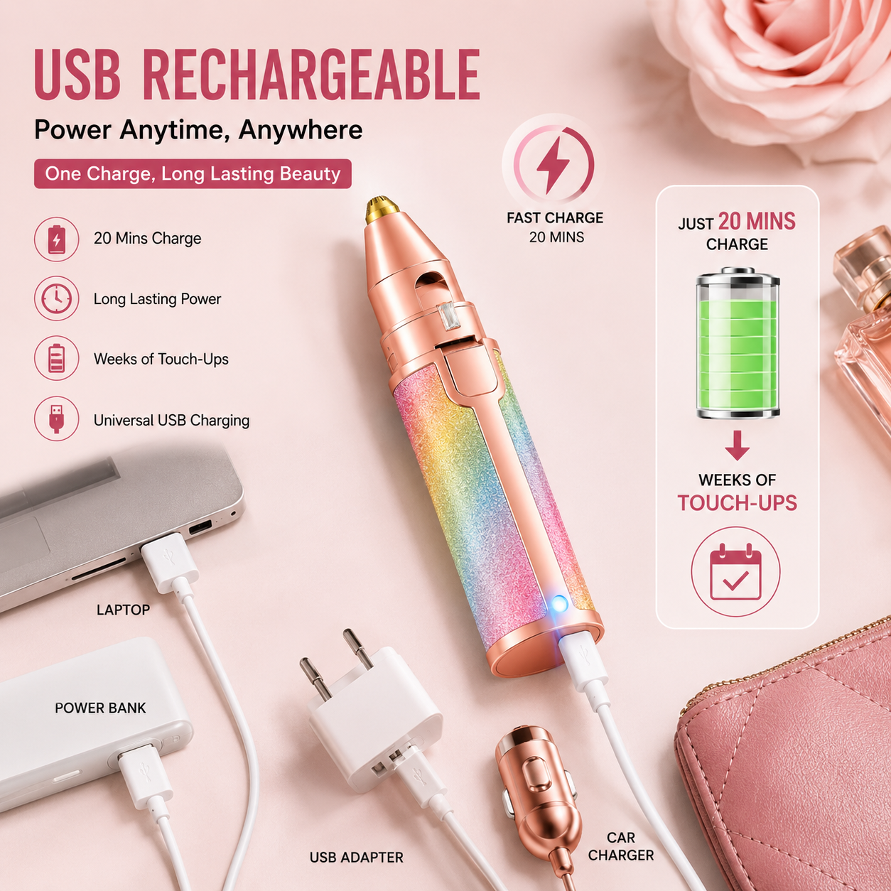 2-in-1 Painless Electric Hair Remover & Trimmer