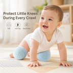 Premium Anti-Slip Baby Knee Pads for Crawling, Breathable & Adjustable (1 Pair)